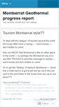 Mobile Screenshot of montserratgeothermal.wordpress.com