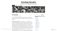 Desktop Screenshot of genealogyeducation.wordpress.com