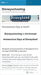 Mobile Screenshot of disneyschooling.wordpress.com