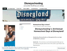 Tablet Screenshot of disneyschooling.wordpress.com