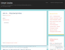 Tablet Screenshot of llorynlouisephotography.wordpress.com