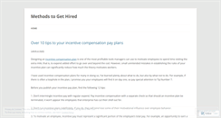 Desktop Screenshot of methodstogethired.wordpress.com