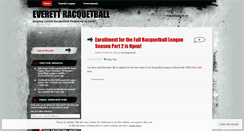 Desktop Screenshot of everettracquetball.wordpress.com