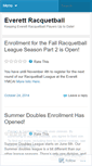 Mobile Screenshot of everettracquetball.wordpress.com