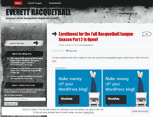 Tablet Screenshot of everettracquetball.wordpress.com