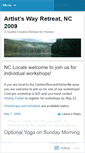 Mobile Screenshot of ncretreat09.wordpress.com