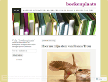 Tablet Screenshot of boekenplaats.wordpress.com