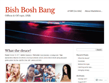 Tablet Screenshot of bishboshbang.wordpress.com