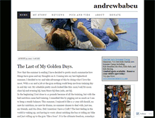 Tablet Screenshot of andrewbabeu.wordpress.com