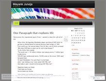 Tablet Screenshot of mayankjuneja.wordpress.com