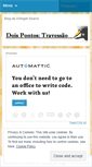 Mobile Screenshot of doispontostravessao.wordpress.com