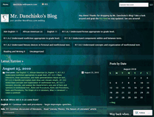 Tablet Screenshot of mrdanchisko.wordpress.com