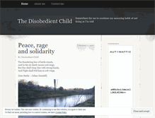 Tablet Screenshot of disobedientchild.wordpress.com