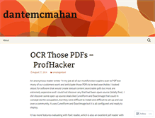 Tablet Screenshot of dantemcmahan.wordpress.com