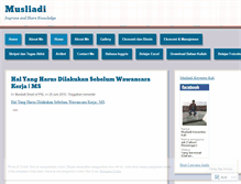 Tablet Screenshot of musliadipnl.wordpress.com