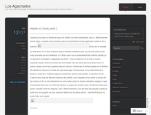 Tablet Screenshot of agachados.wordpress.com
