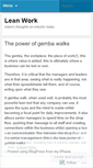 Mobile Screenshot of leanwork.wordpress.com