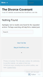 Mobile Screenshot of divorcecovenant.wordpress.com