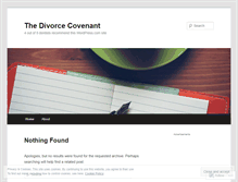 Tablet Screenshot of divorcecovenant.wordpress.com
