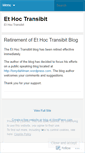 Mobile Screenshot of ethoctransibit.wordpress.com