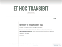 Tablet Screenshot of ethoctransibit.wordpress.com