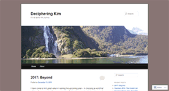 Desktop Screenshot of decipheringkim.wordpress.com