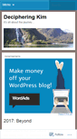 Mobile Screenshot of decipheringkim.wordpress.com