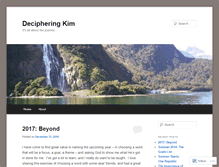 Tablet Screenshot of decipheringkim.wordpress.com