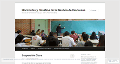 Desktop Screenshot of horizontesydesafios.wordpress.com
