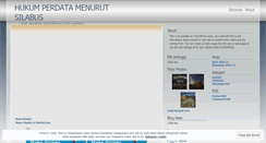 Desktop Screenshot of hukumperdata.wordpress.com