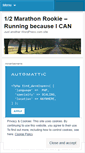 Mobile Screenshot of halfmarathonrookie.wordpress.com