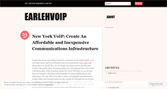 Desktop Screenshot of earlehvoip.wordpress.com