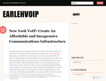 Tablet Screenshot of earlehvoip.wordpress.com