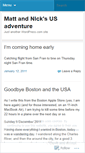 Mobile Screenshot of mattandnicksusadventure.wordpress.com
