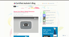 Desktop Screenshot of certifiedasshole.wordpress.com