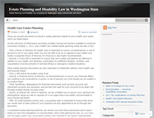 Tablet Screenshot of estateplansanddisabilitylaw.wordpress.com