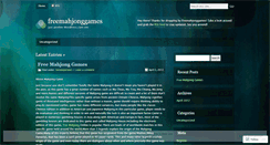 Desktop Screenshot of freemahjonggames.wordpress.com