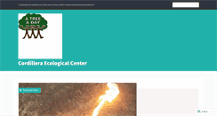 Desktop Screenshot of cordilleraecologicalcenter.wordpress.com