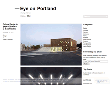 Tablet Screenshot of eyeonportland.wordpress.com