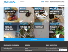 Tablet Screenshot of justsnaps.wordpress.com