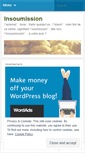 Mobile Screenshot of insoumission.wordpress.com