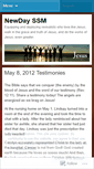 Mobile Screenshot of newdayssm.wordpress.com