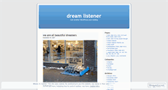 Desktop Screenshot of dreamlistener.wordpress.com