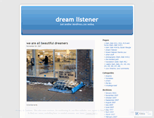 Tablet Screenshot of dreamlistener.wordpress.com