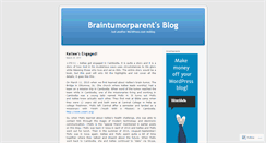 Desktop Screenshot of braintumorparent.wordpress.com