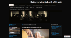 Desktop Screenshot of bridgewaterschoolofmusic.wordpress.com