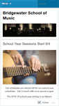 Mobile Screenshot of bridgewaterschoolofmusic.wordpress.com