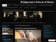 Tablet Screenshot of bridgewaterschoolofmusic.wordpress.com