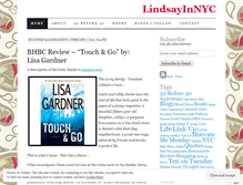 Tablet Screenshot of lindsayinnyc.wordpress.com