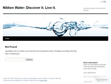 Tablet Screenshot of nikkenwater.wordpress.com